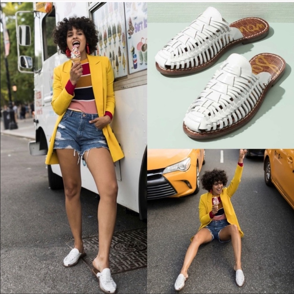 Sam Edelman Keelyn woven slides NWOB